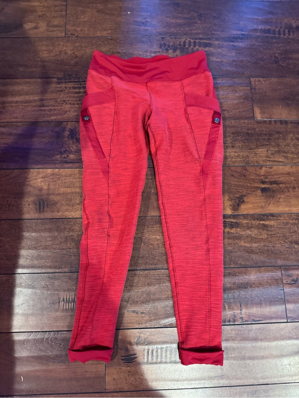 lululemon athletica Red Seam-Detail Pocket Leggings